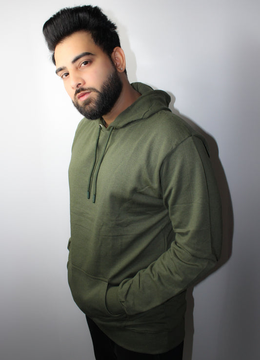Montx Lightweight Basic Hoodie – Army Green