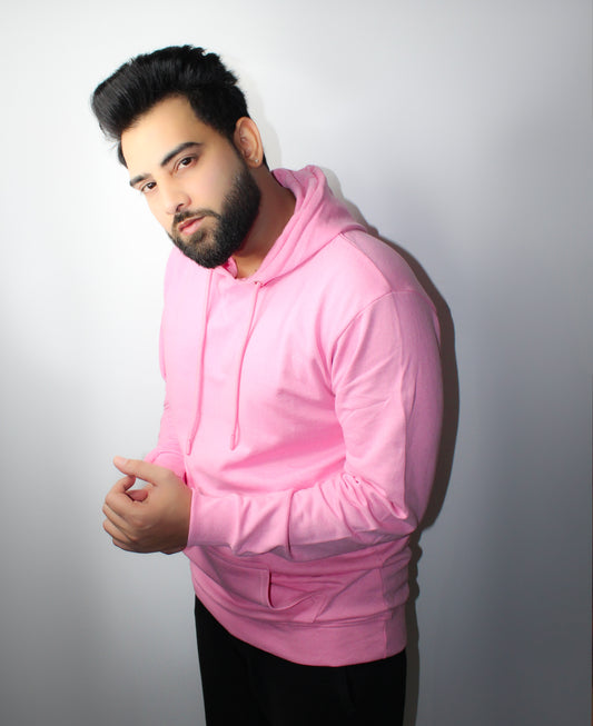 Montx Lightweight Basic Hoodie – Baby Pink