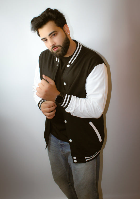 Montx Classic Varsity Jacket – Black Edition