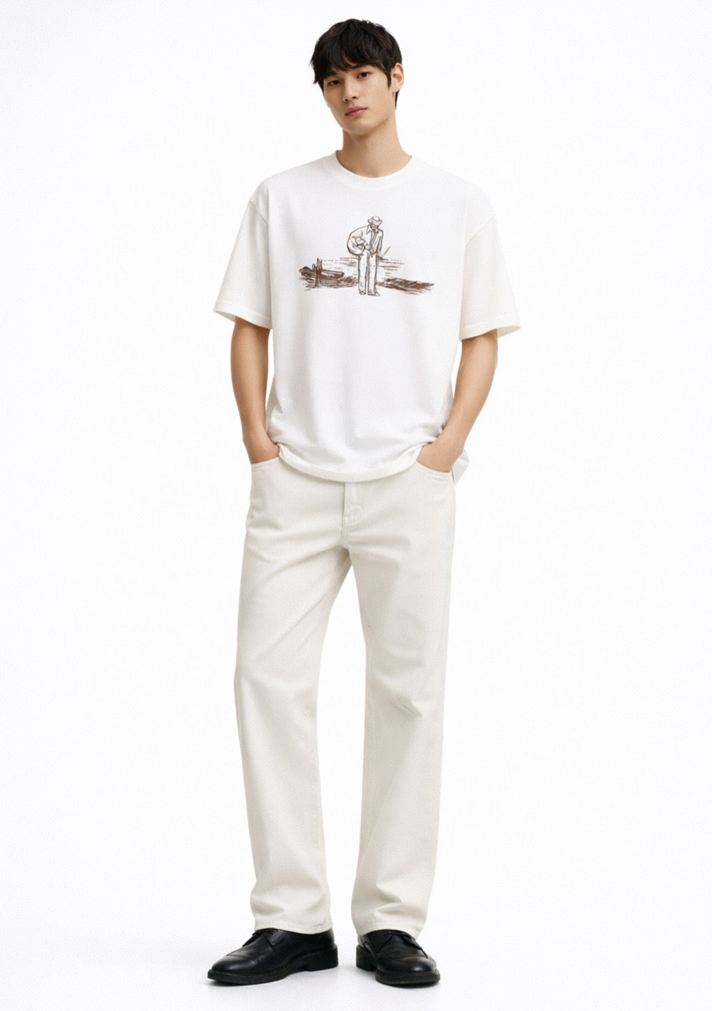 Montx White Printed Regular Fit T-Shirt – Classic Edition - Montx The Clothing Brand