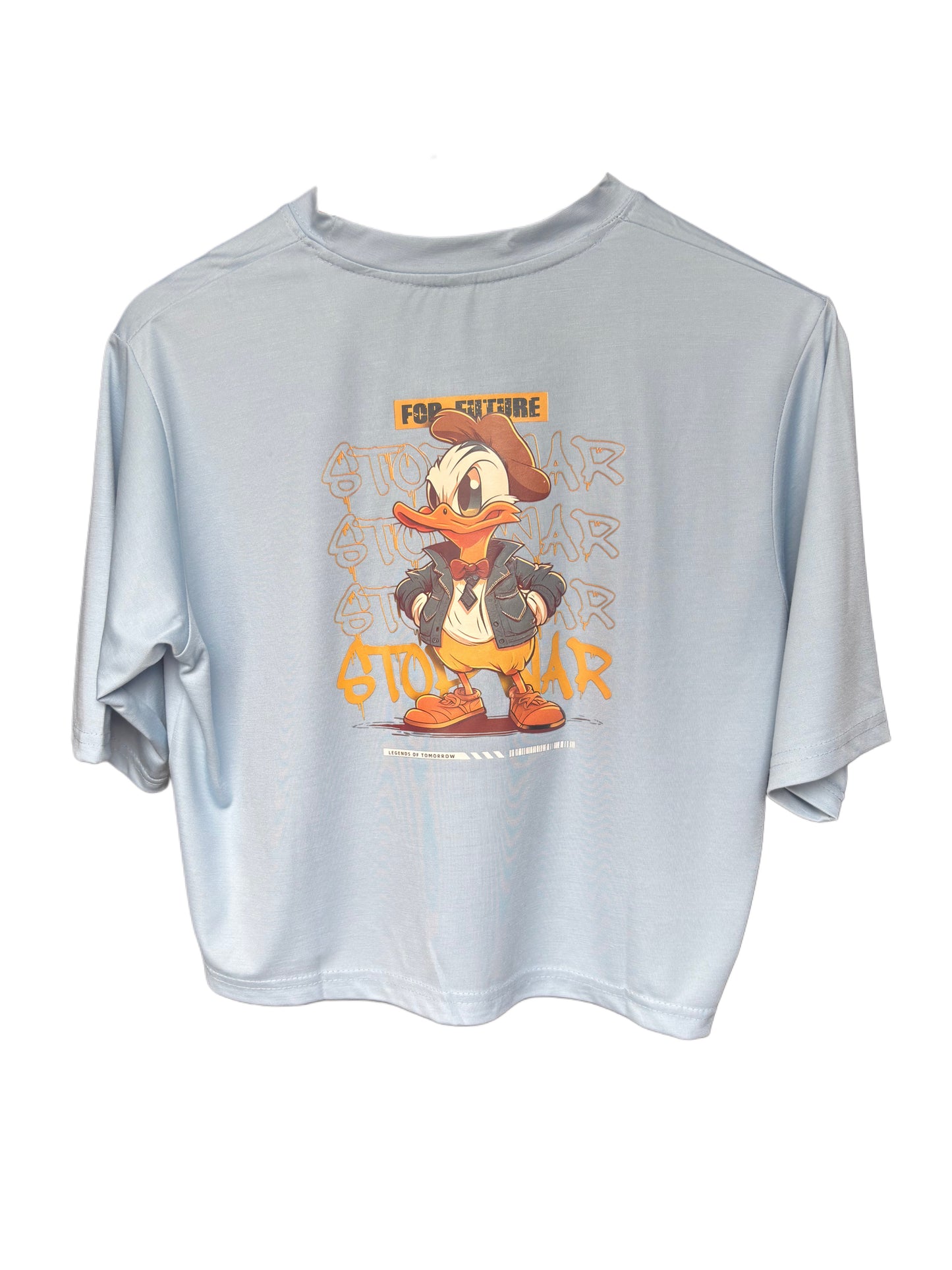 Women's Donald Duck Printed T-Shirt Regular Fit - Sky Blue Color