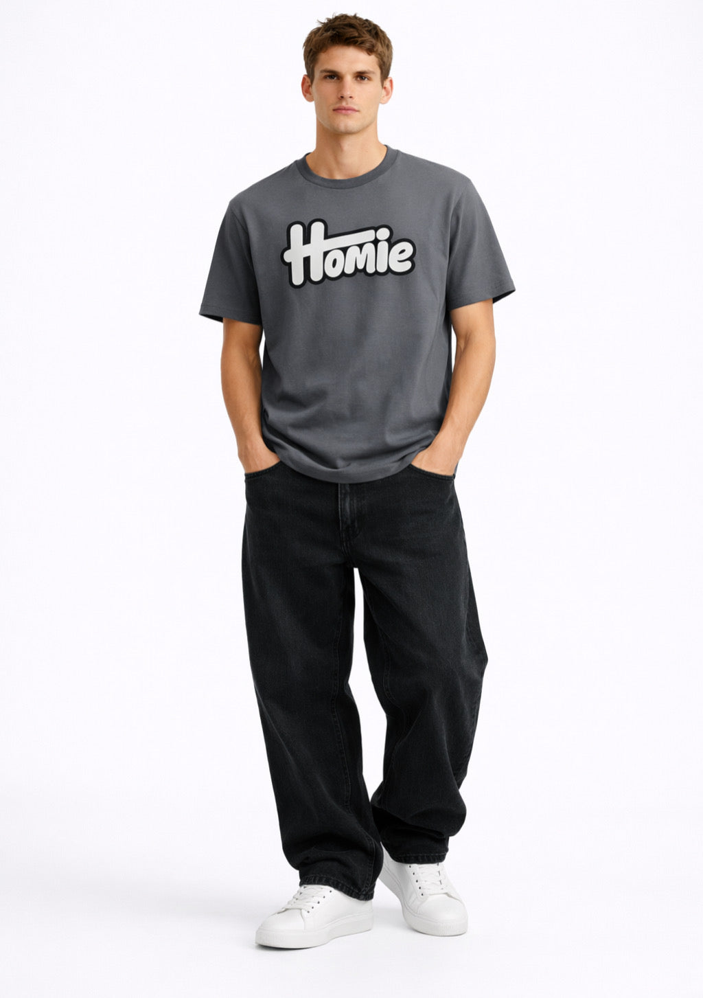 Men's Half Sleeve Round Neck T-Shirt  Regular Fit - Grey Color - Montx The Clothing Brand