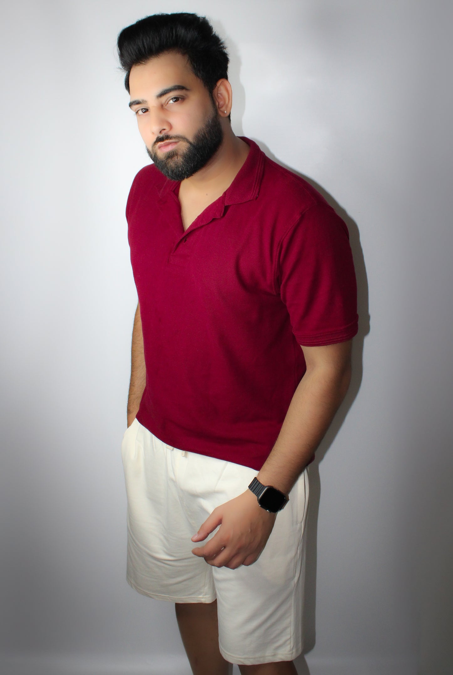 Montx Men's Premium Polo T-Shirt – Wine Color