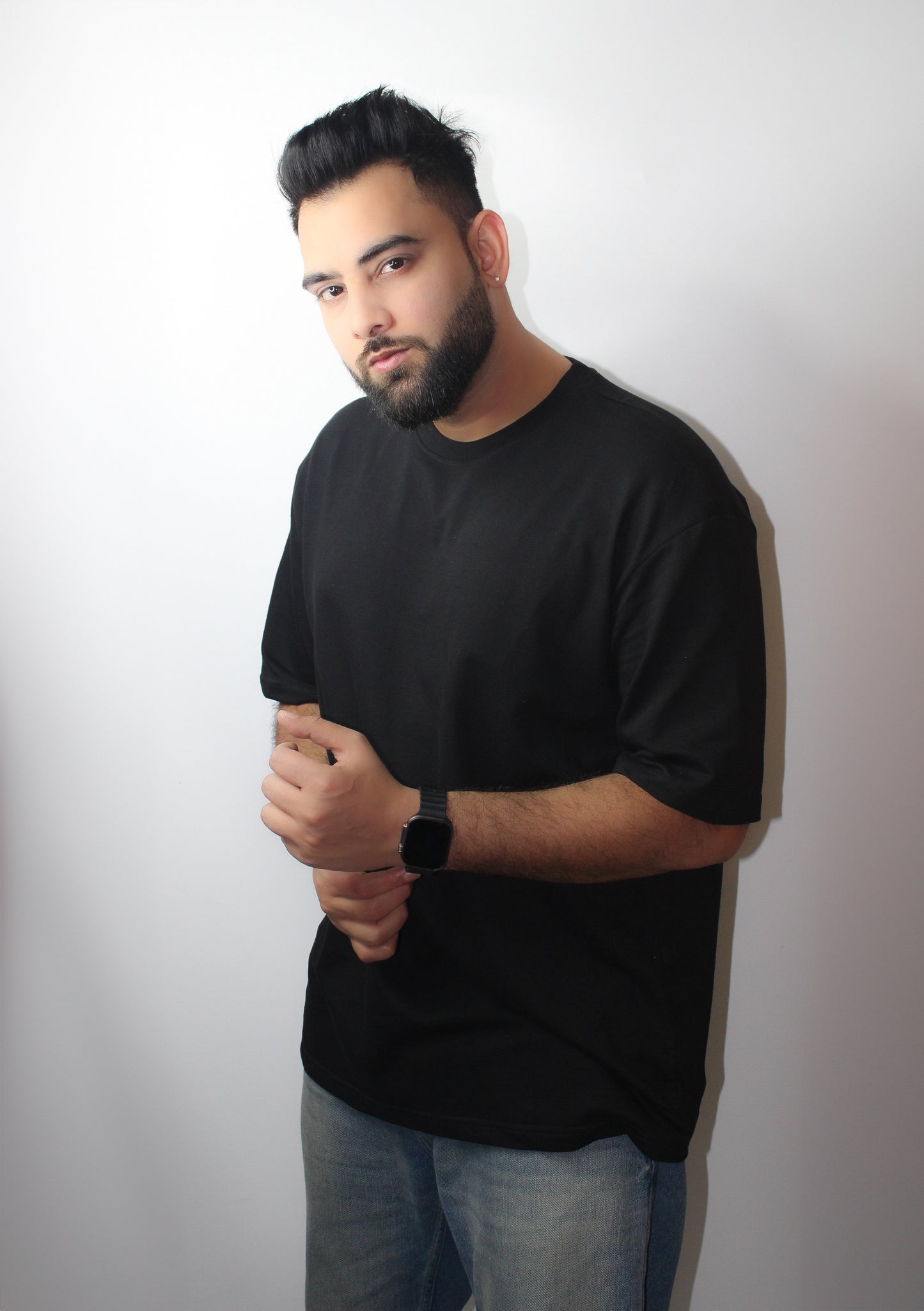 Montx Black Oversized T-Shirt – French Terry Cotton - Montx The Clothing Brand