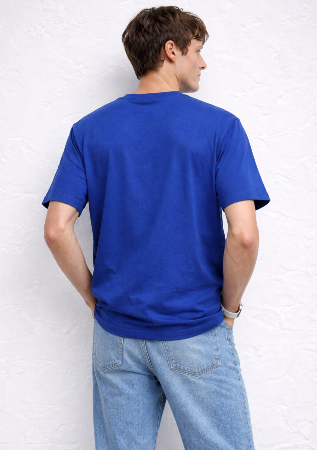 Men's Half Sleeve Round Neck Regular Fit T-Shirt  - Royal Blue Color - Montx The Clothing Brand