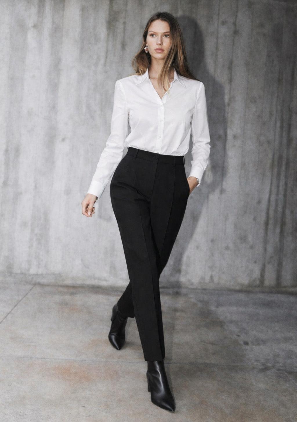 Women's Formal Wide-Leg Trouser - Black Color - Montx The Clothing Brand