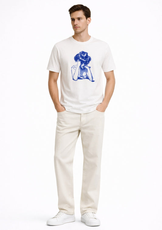 Montx White Printed Regular Fit T-Shirt – Classic Street Edition - Montx The Clothing Brand