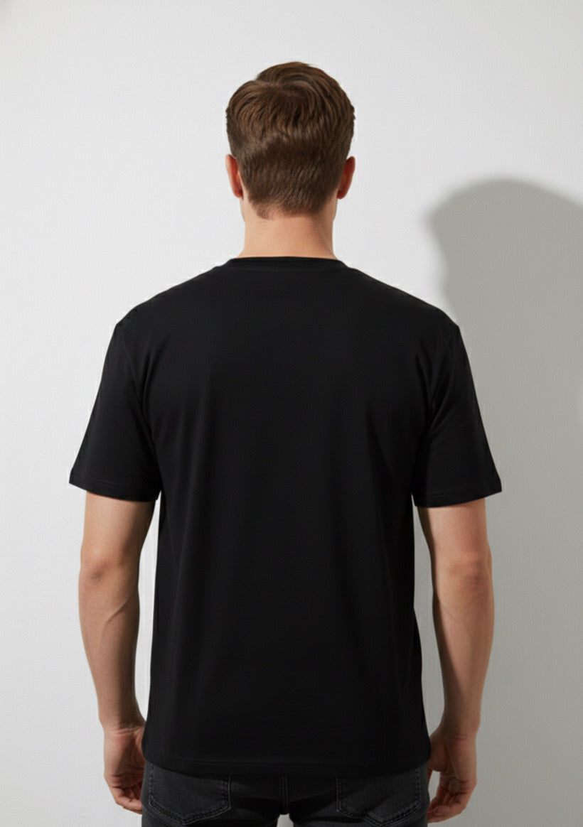 Montx Men's Oversized Black Printed T-shirt - Montx The Clothing Brand