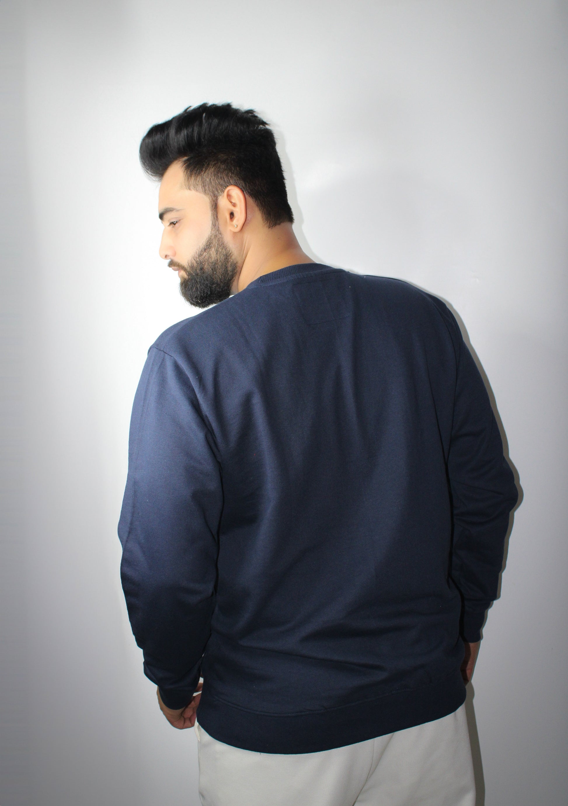 Essential Black Regular Fit Sweatshirt for Men - Montx The Clothing Brand