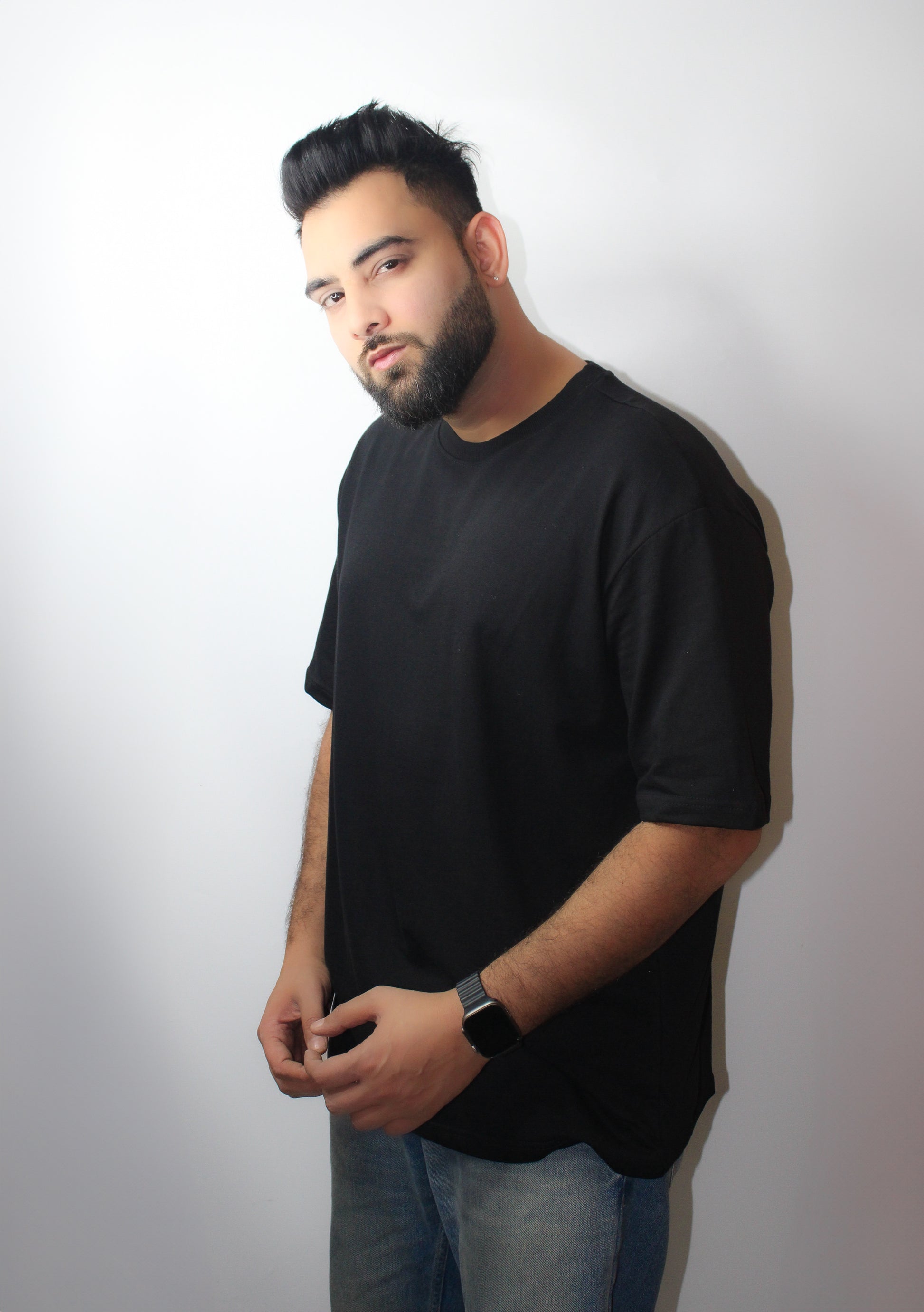 Montx Black Oversized T-Shirt – French Terry Cotton - Montx The Clothing Brand