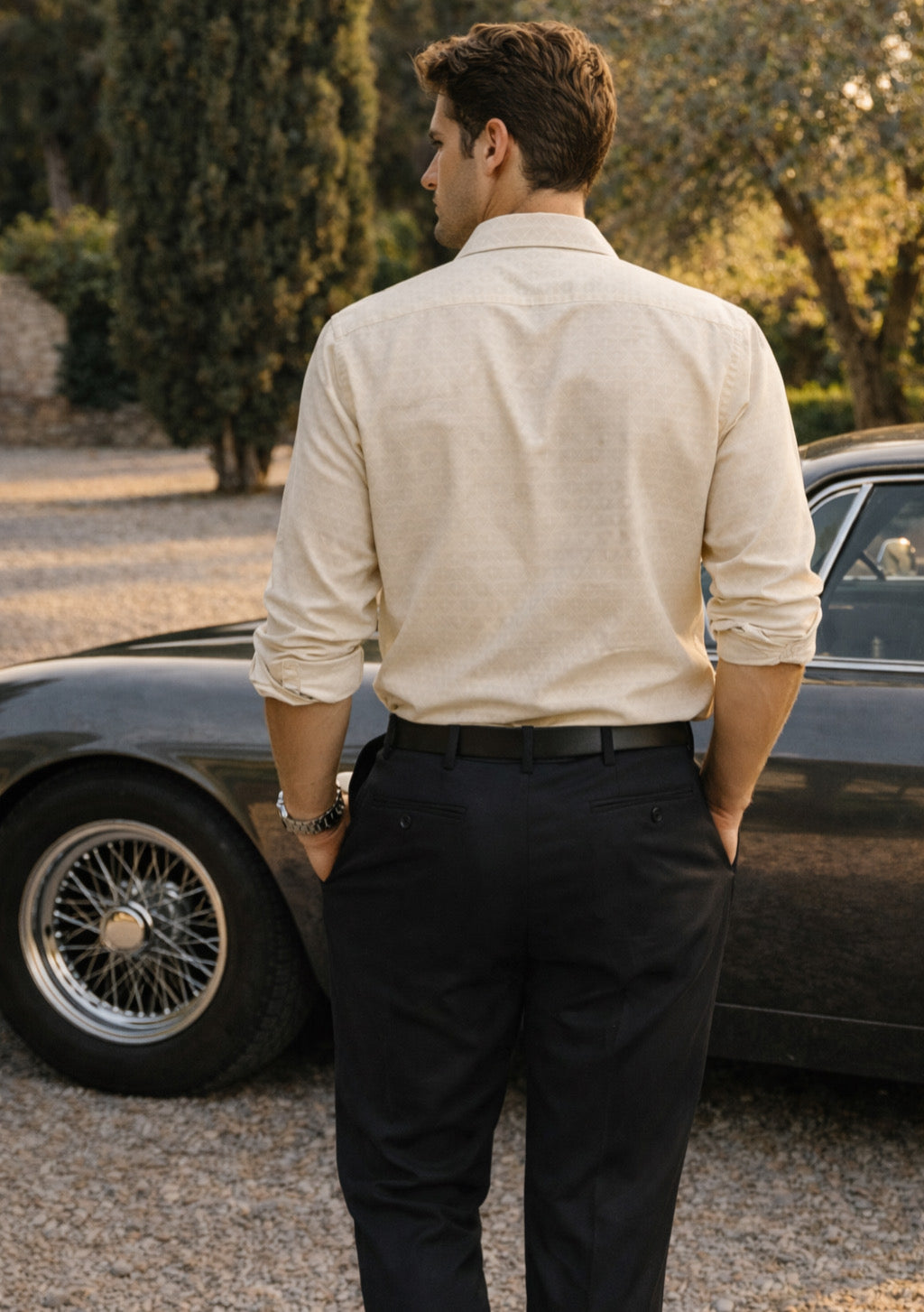 Men’s Premium Casual Shirt – Off White Signature Design - Montx The Clothing Brand