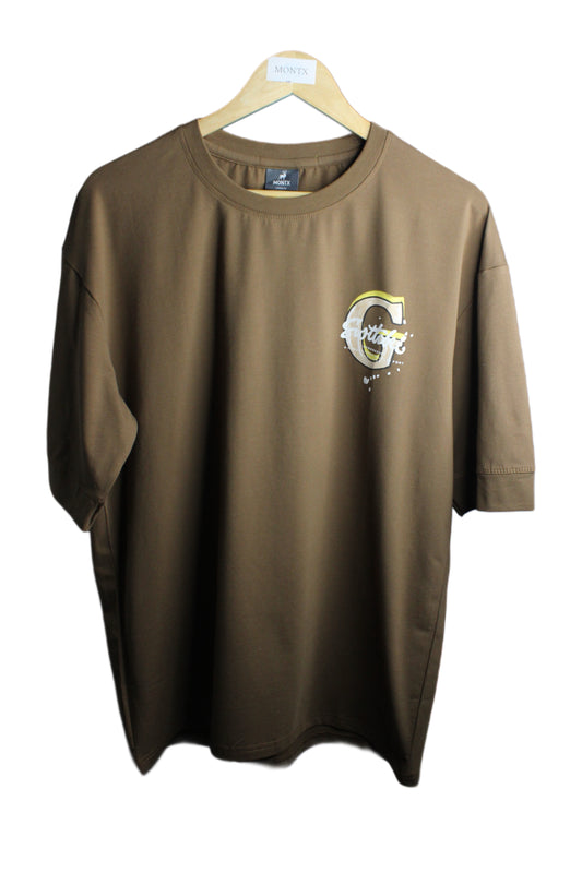 Montx Men's "Go Ahead" Print T-shirt  Loose Fit - Street Style
