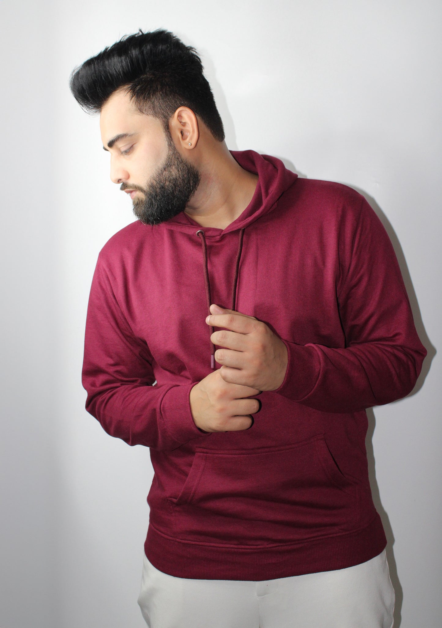 Montx Signature Maroon Hoodie – Bold, Streetwear Comfort - Montx The Clothing Brand