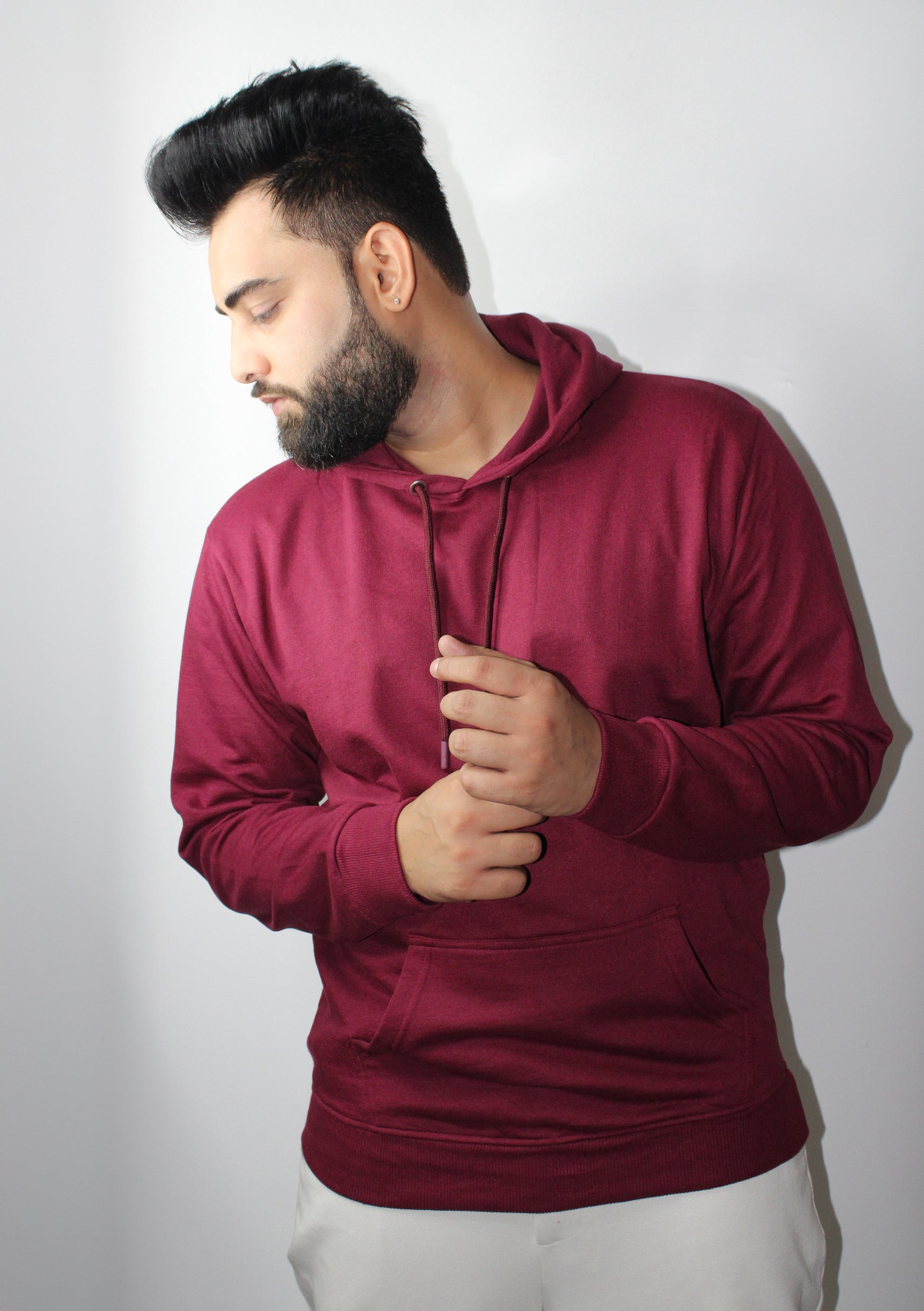 Montx Signature Maroon Hoodie – Bold, Streetwear Comfort - Montx The Clothing Brand