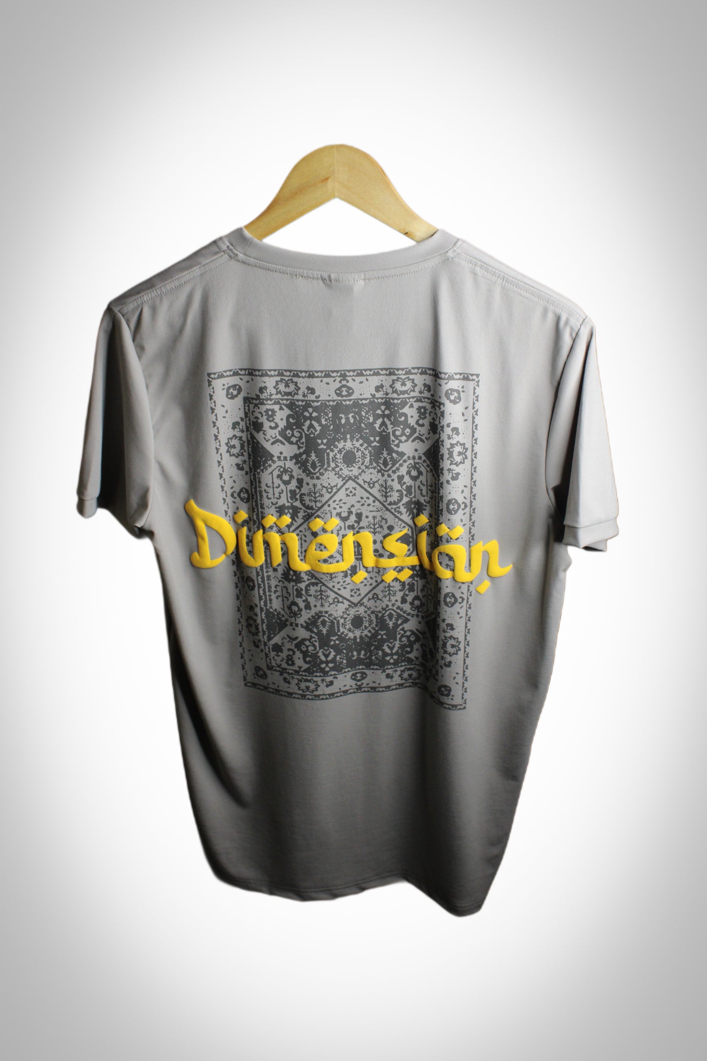 Men's Cotton Round Neck T-shirt – Dimension Print Regular Fit - Size L