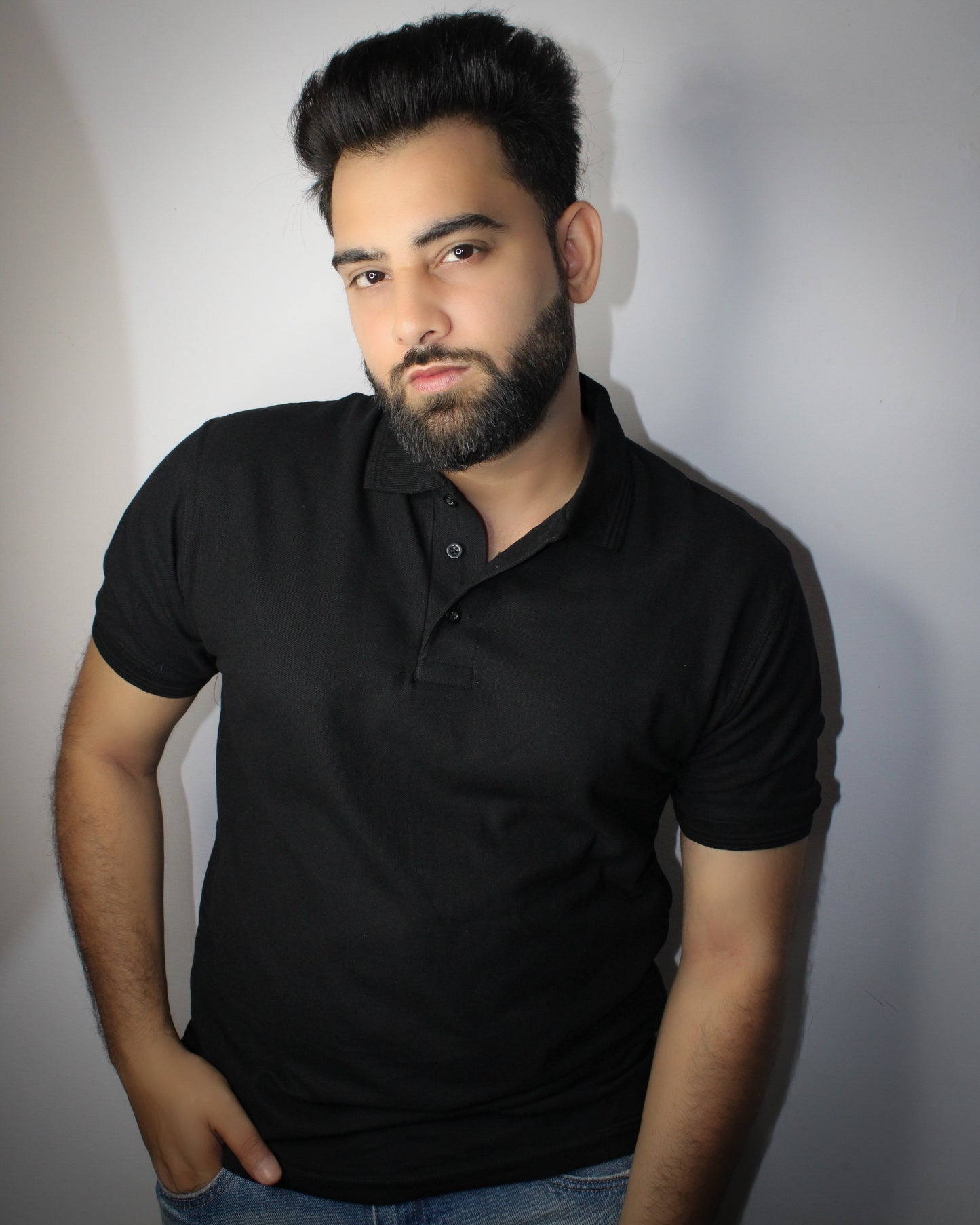 Montx Men's Premium Polo T-Shirt – Black Color