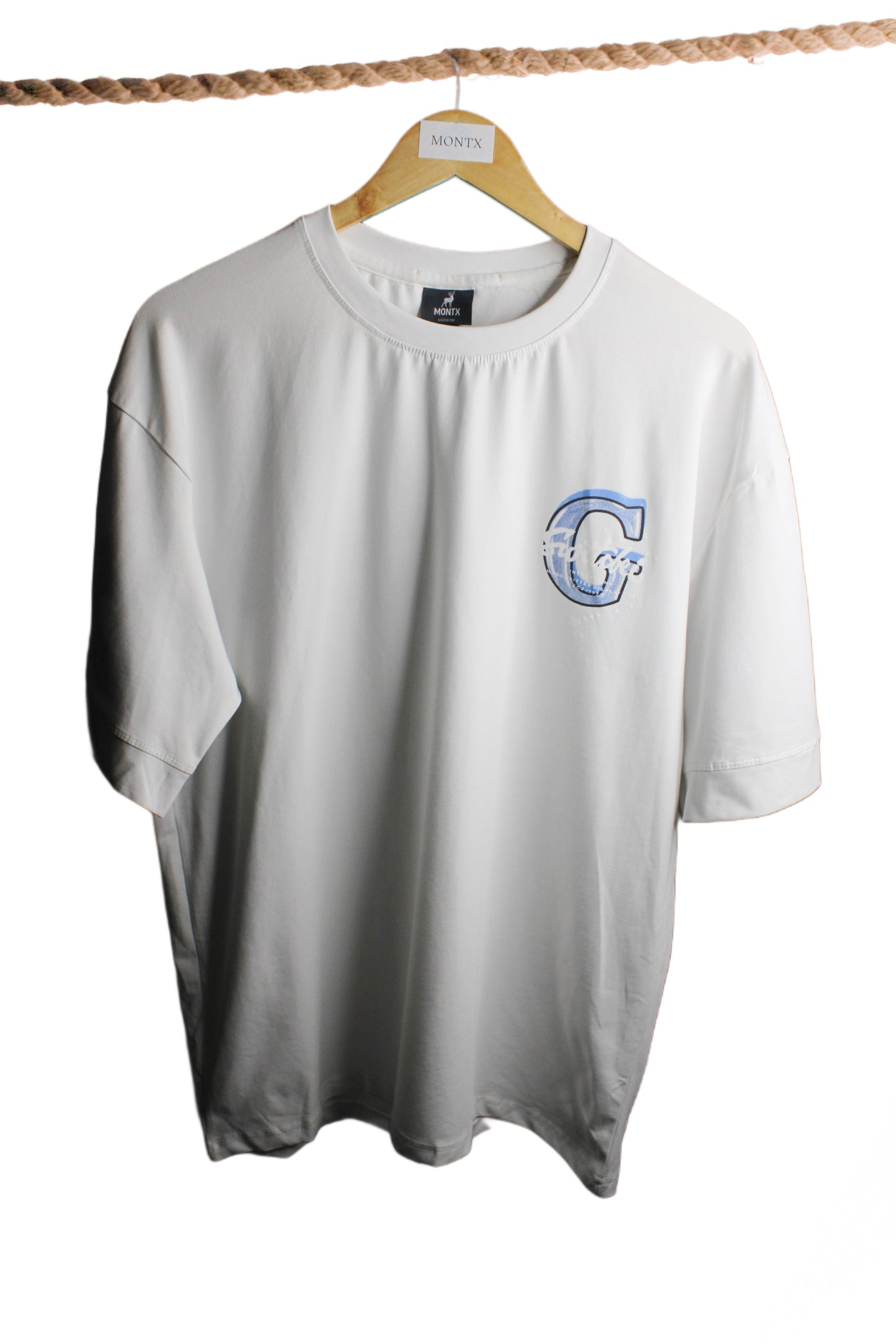 Montx Men's "Go Ahead" Print T-shirt  Loose Fit - Street Style