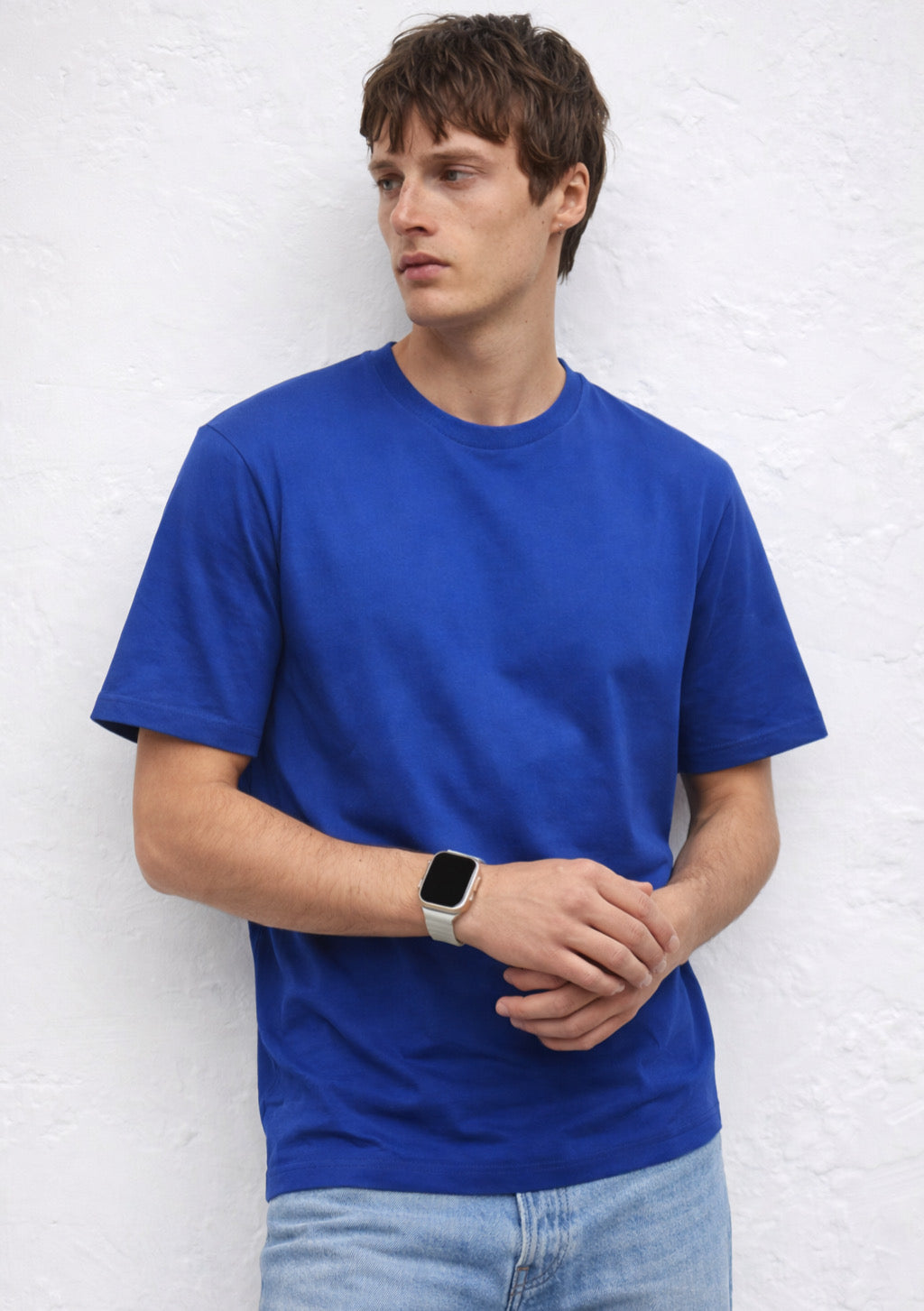 Men's Half Sleeve Round Neck Regular Fit T-Shirt  - Royal Blue Color - Montx The Clothing Brand