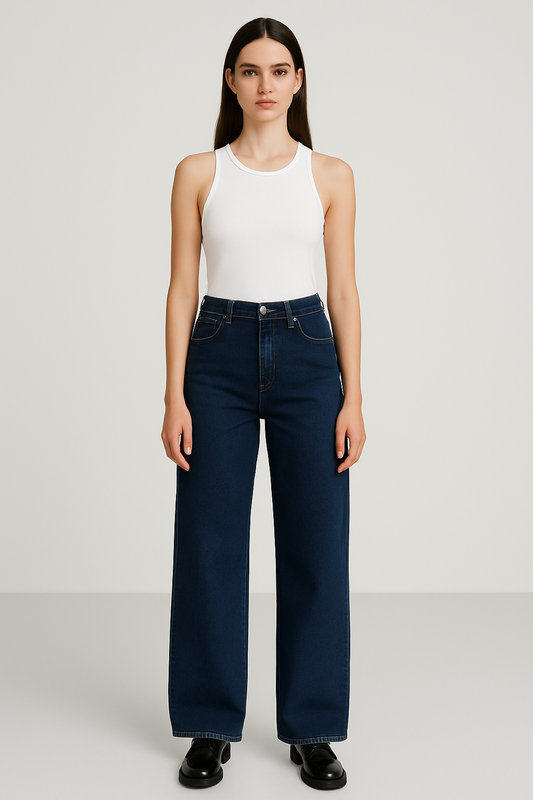 Montx Women's  Denim Jeans Straight Fit - Royal Blue Color
