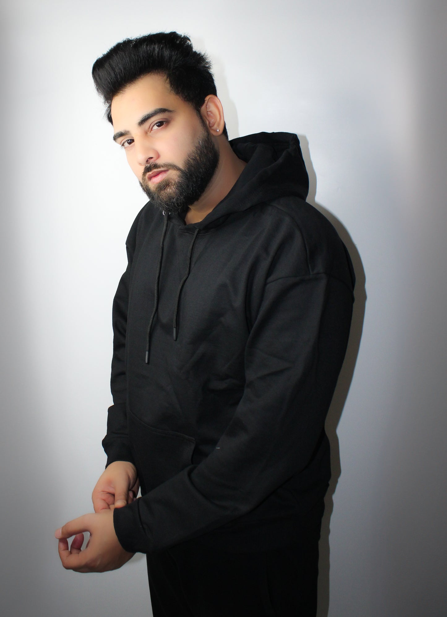 Montx Oversized Drop Shoulder Hoodie – Black Color
