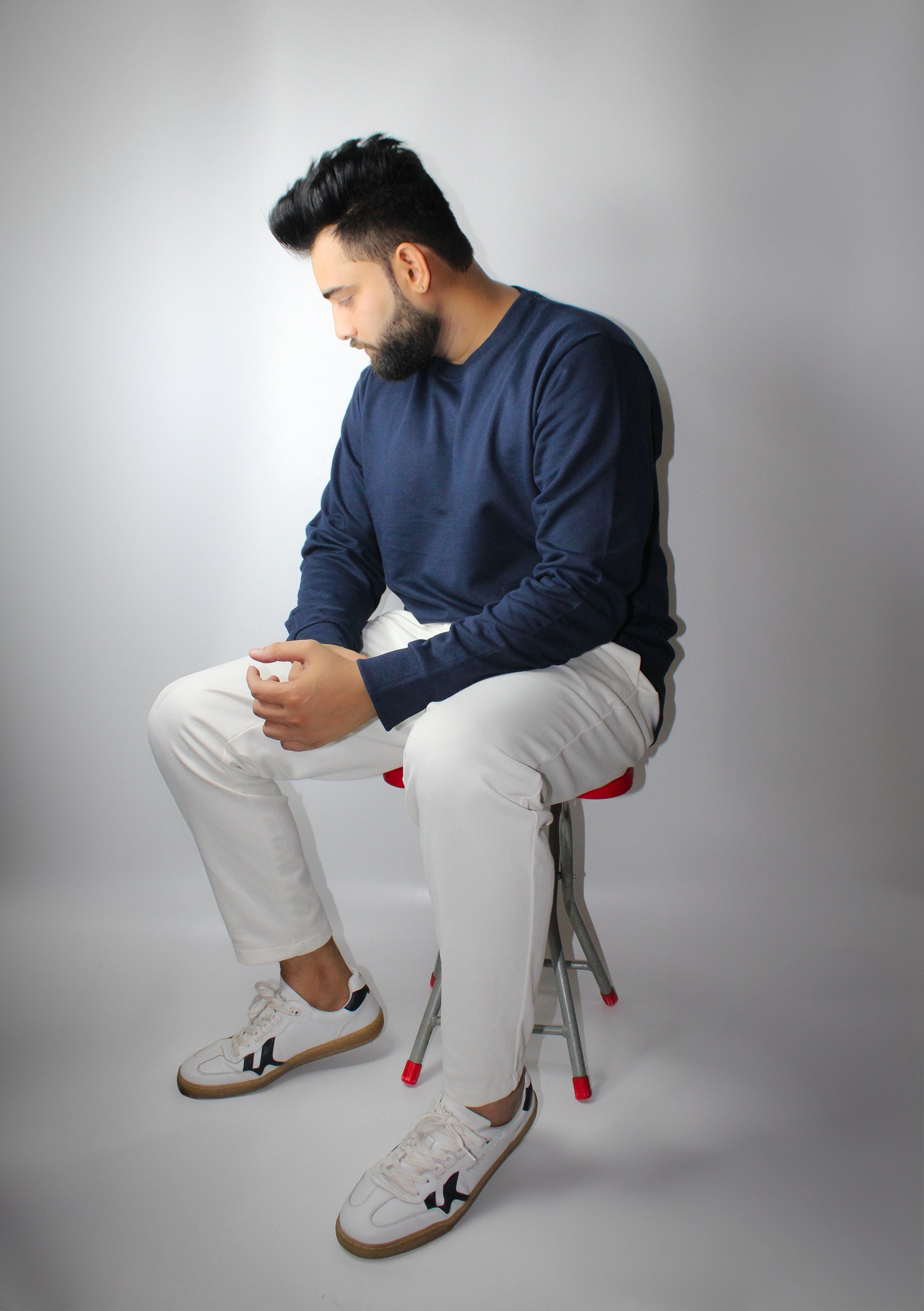 Essential Black Regular Fit Sweatshirt for Men - Montx The Clothing Brand