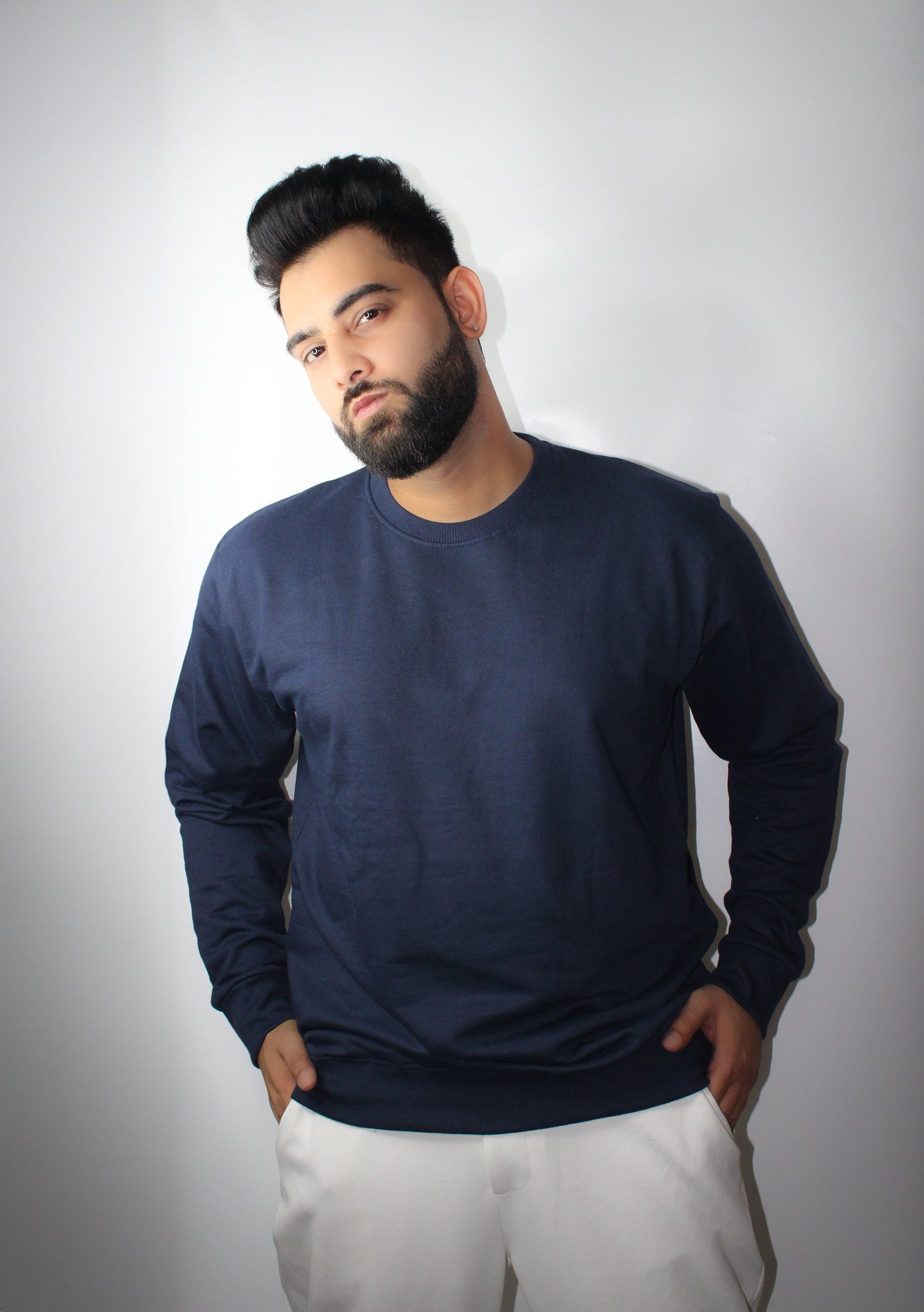 Essential Black Regular Fit Sweatshirt for Men - Montx The Clothing Brand