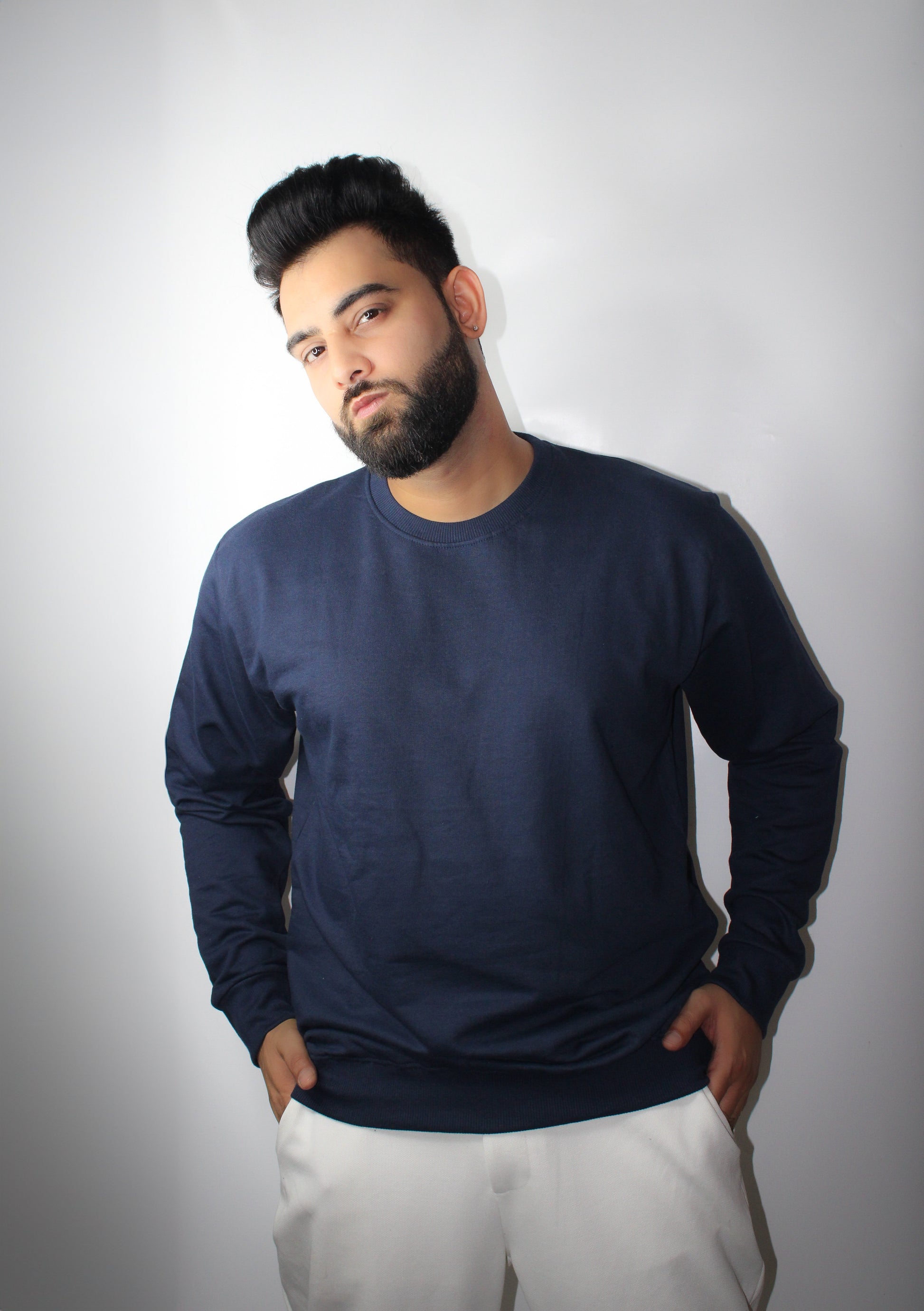 Essential Black Regular Fit Sweatshirt for Men - Montx The Clothing Brand
