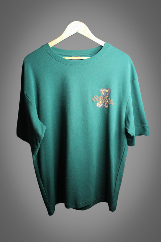 Montx Men's Polar Bear Design T-shirt  Loose Fit Street Style - Sea Green Color