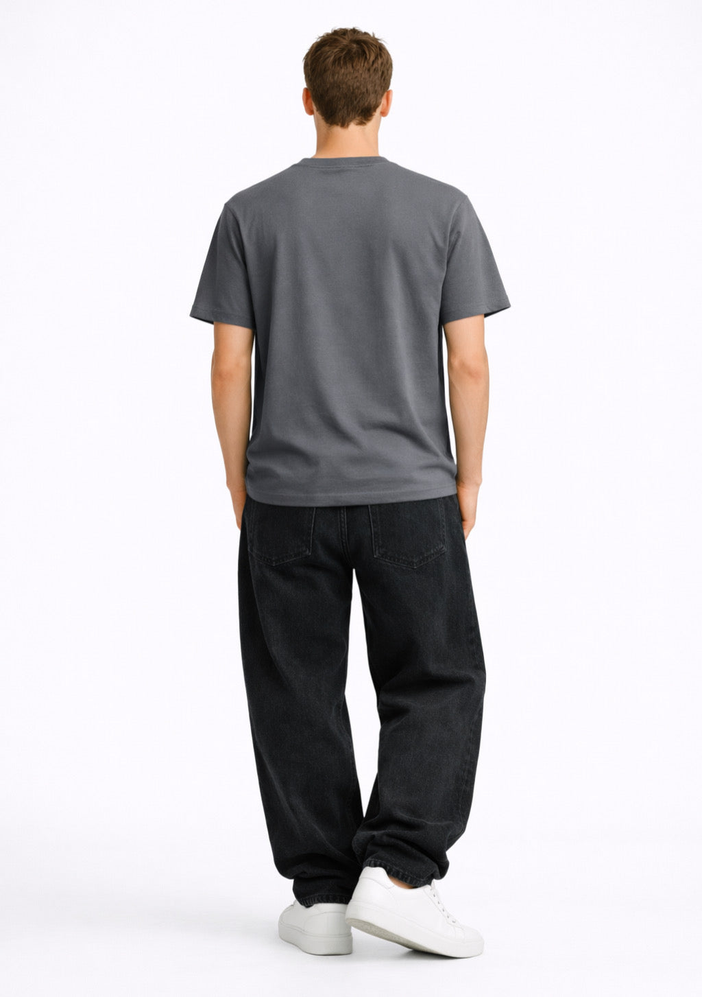 Men's Half Sleeve Round Neck T-Shirt  Regular Fit - Grey Color - Montx The Clothing Brand