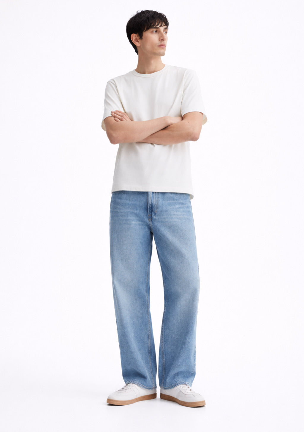 Men's Half Sleeve Round Neck T-Shirt Regular Fit - White Color - Montx The Clothing Brand