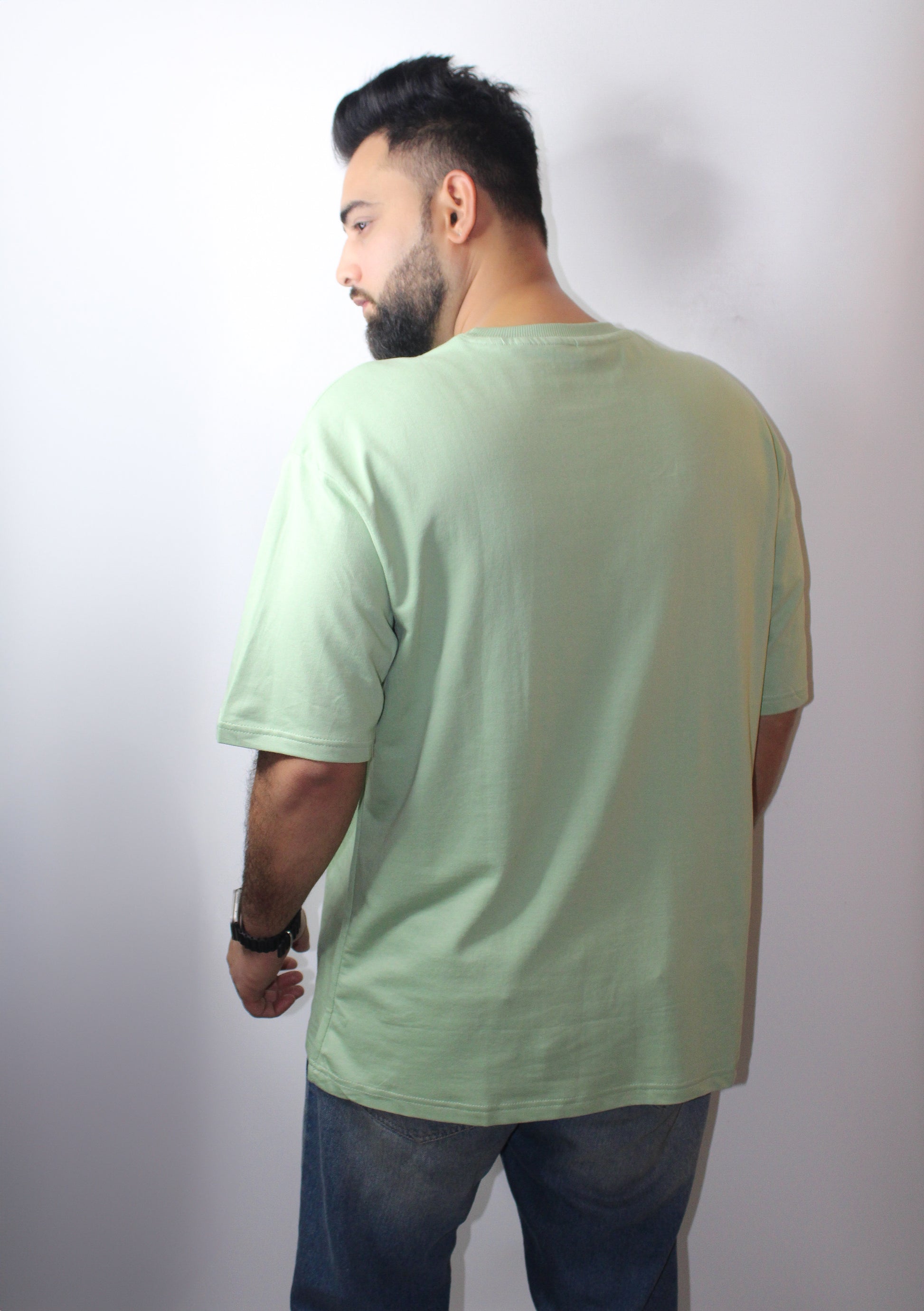 Montx Pistachio Green Oversized T-Shirt – French Terry Cotton - Montx The Clothing Brand