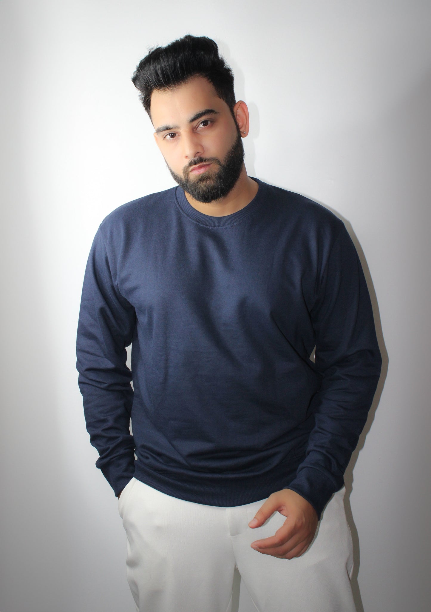 Essential Black Regular Fit Sweatshirt for Men - Montx The Clothing Brand