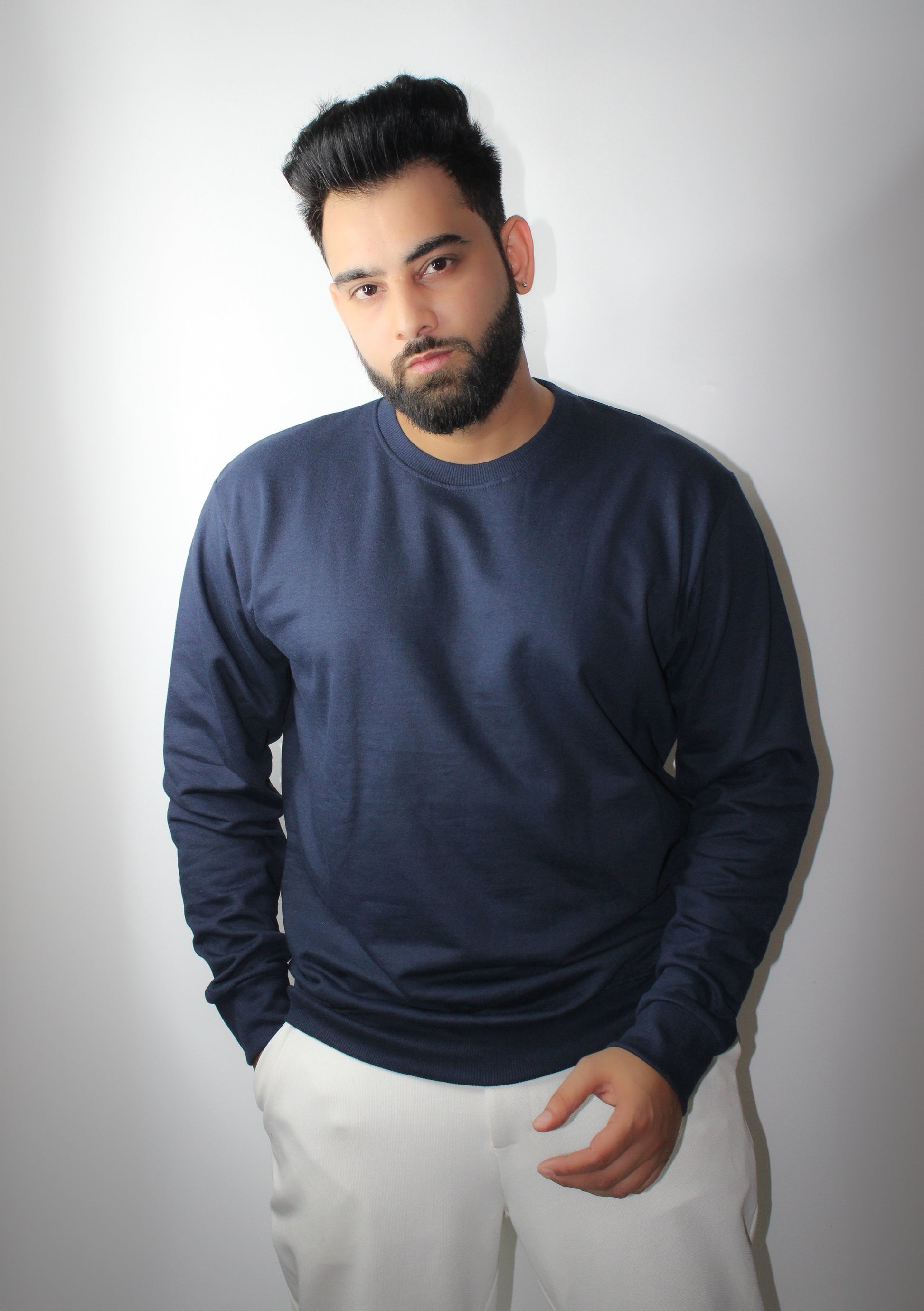 Essential Black Regular Fit Sweatshirt for Men - Montx The Clothing Brand