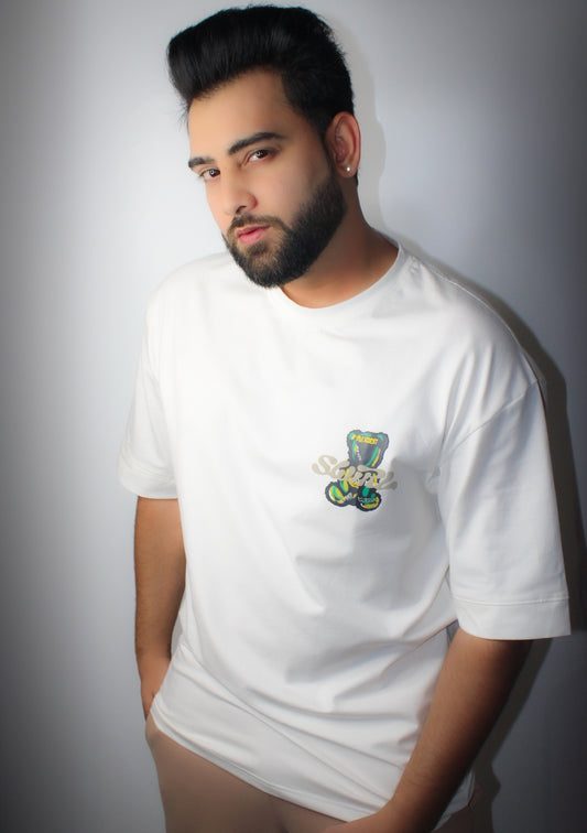 Montx Men's Polar Bear Design T-shirt Loose Fit Street Style - White Color - Montx The Clothing Brand