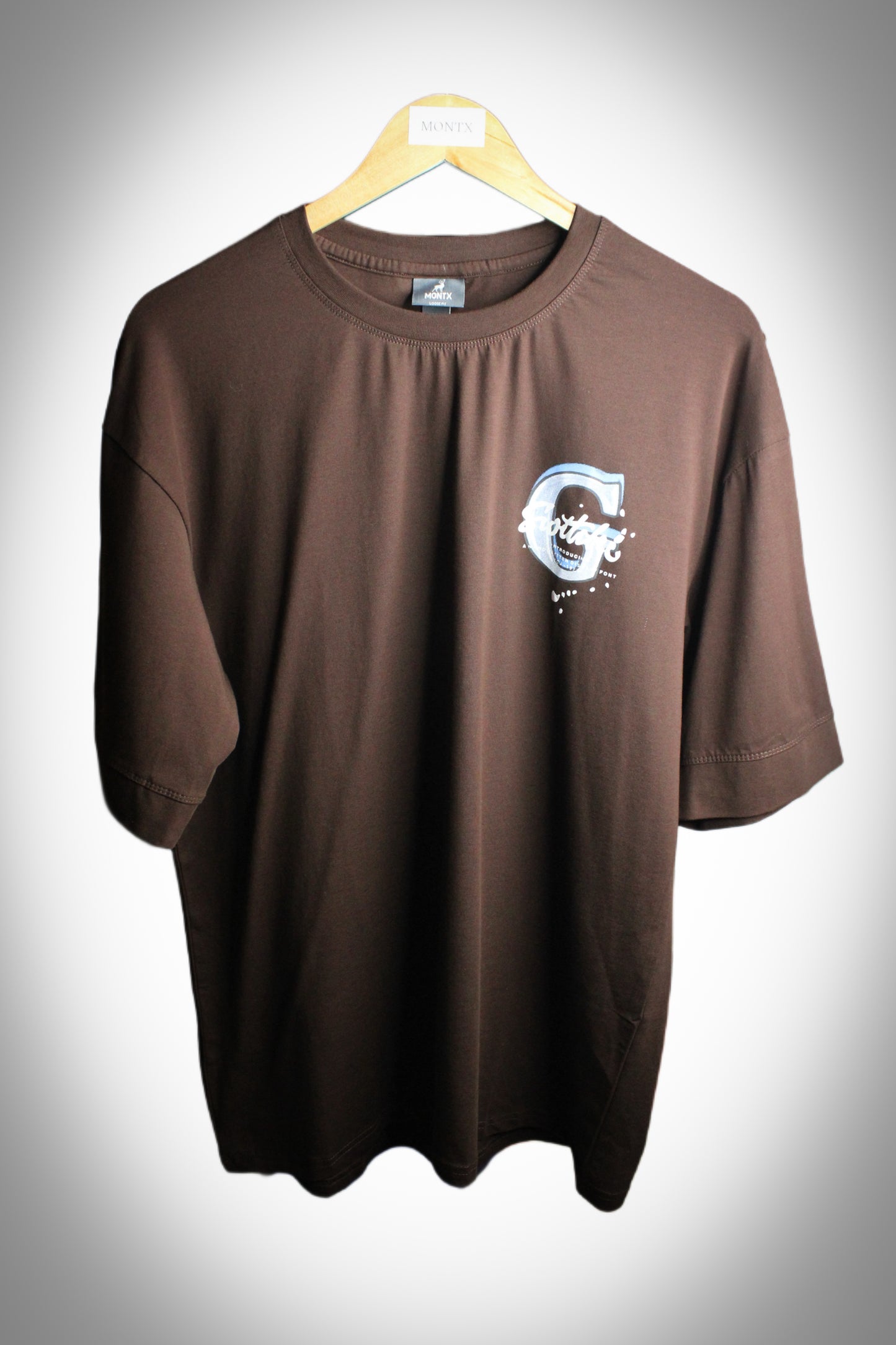 Montx Men's "Go Ahead" Print T-shirt  Loose Fit - Street Style