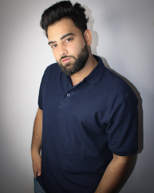 Montx Men's Premium Polo T-Shirt – Navy Blue