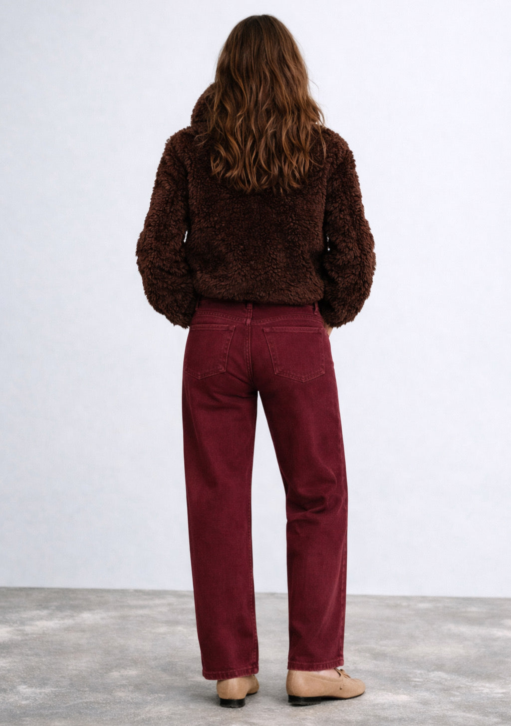 Montx Women's Straight Fit Denim Jeans – Wine Color - Montx The Clothing Brand