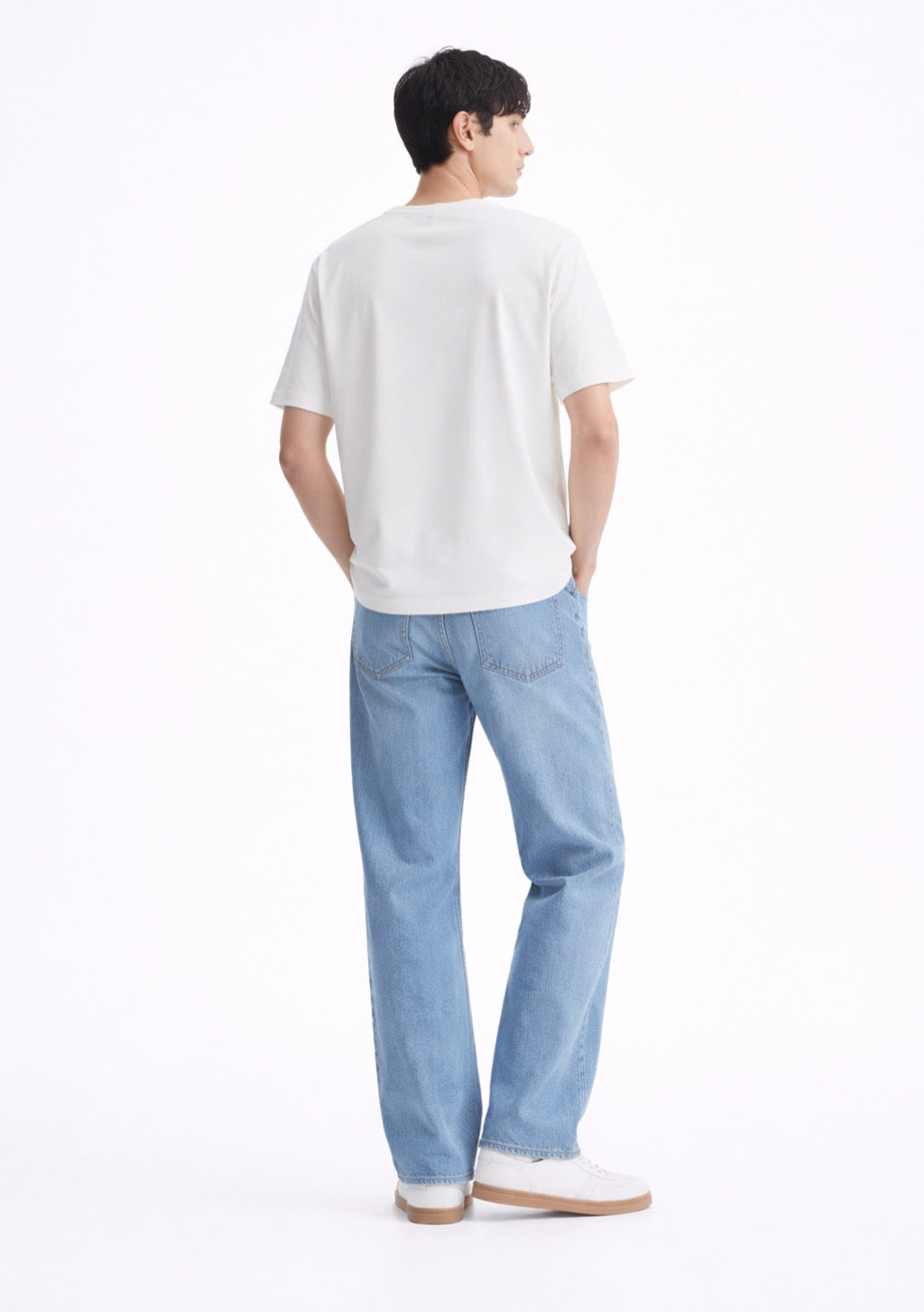 Men's Half Sleeve Round Neck T-Shirt Regular Fit - White Color - Montx The Clothing Brand