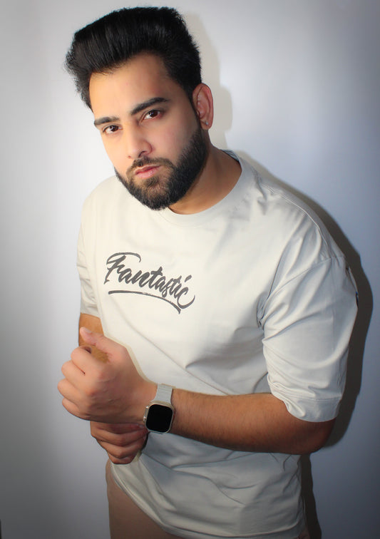 Montx Men's Fantastic Print T-shirt  Loose Fit  Street Style - Off White Color - Montx The Clothing Brand