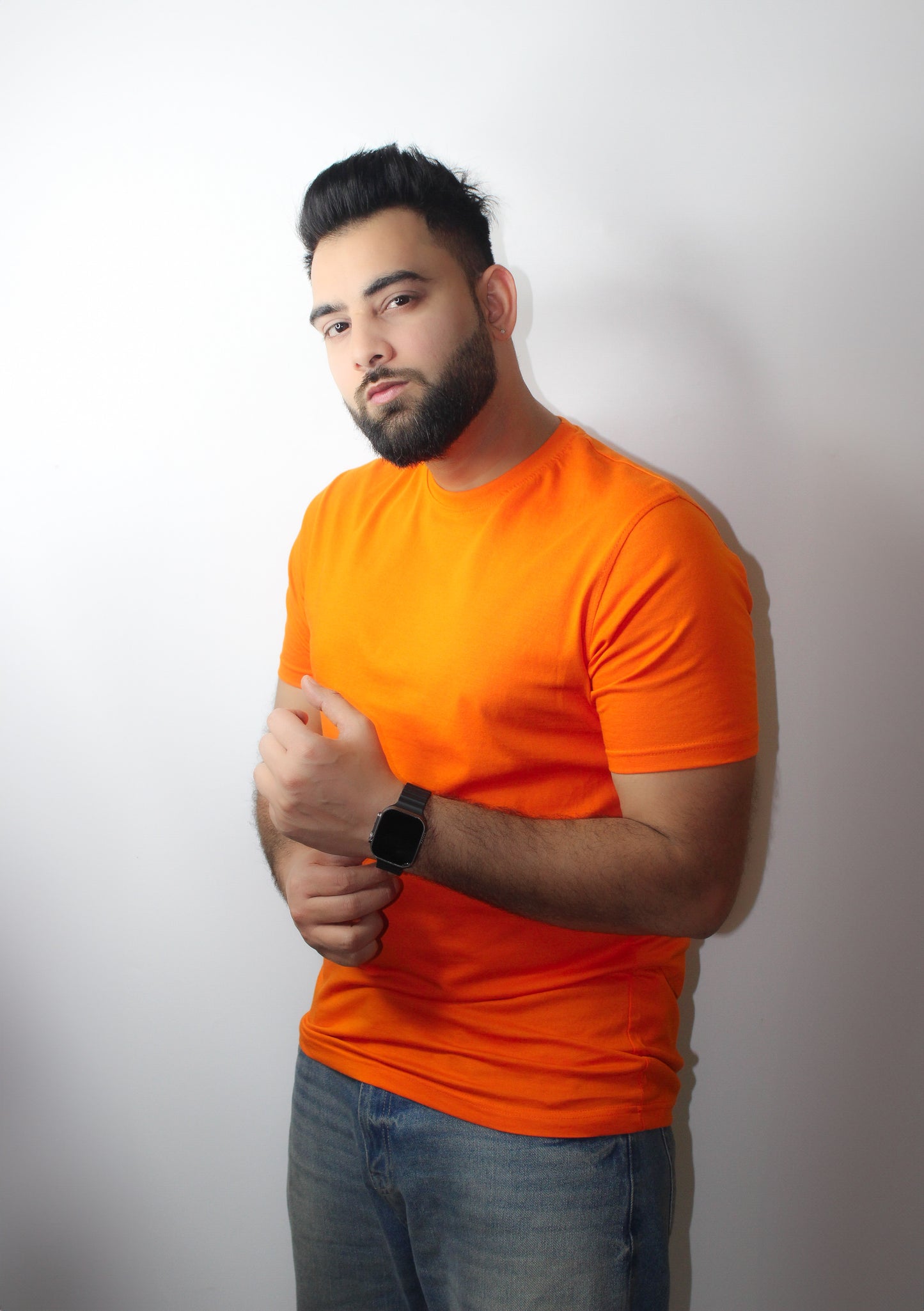 Men's Half Sleeve Round Neck Regular Fit T-Shirt – Orange Color - Montx The Clothing Brand