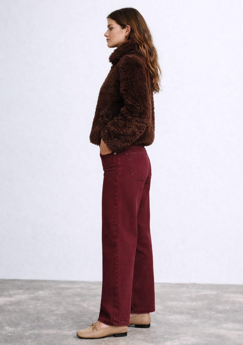 Montx Women's Straight Fit Denim Jeans – Wine Color - Montx The Clothing Brand