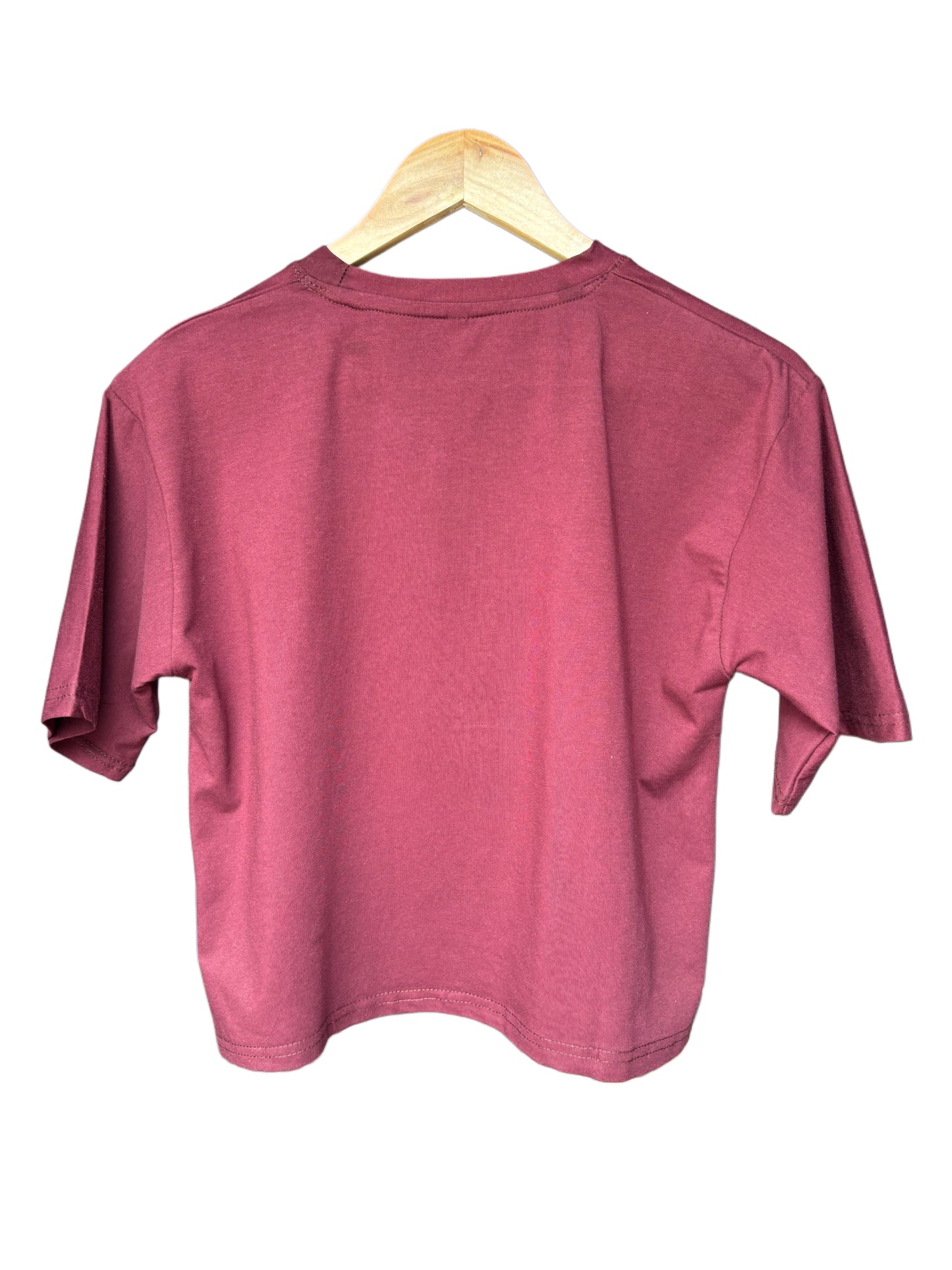 Women's Wine Color Pink Panther Printed T-shirt – Regular Fit