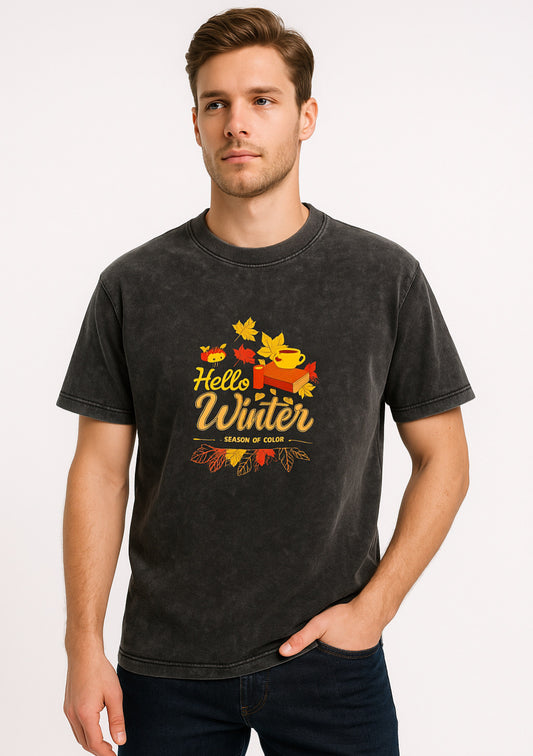 Montx Acid Wash Printed Charcoal T-Shirt – Street Luxe Edition