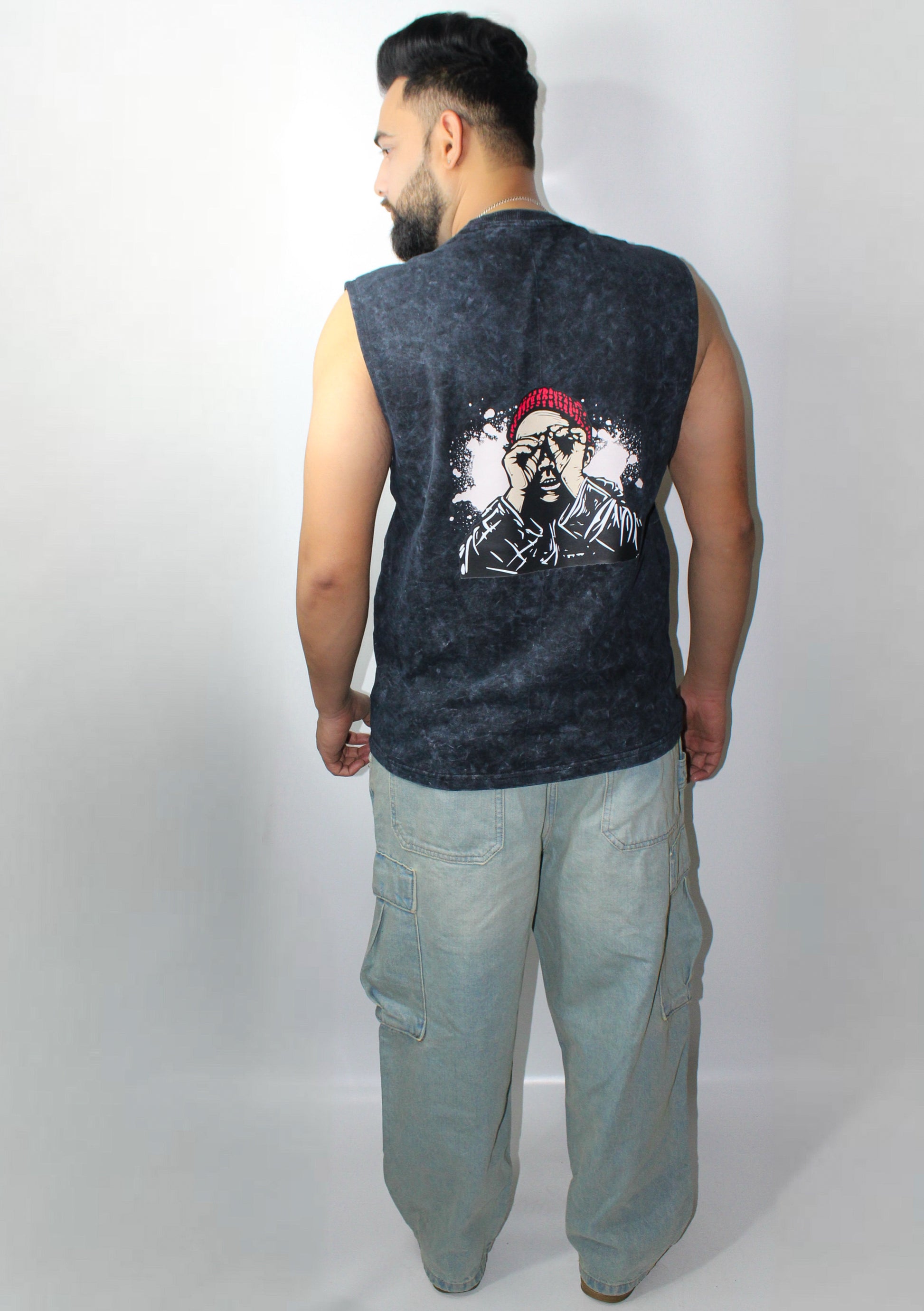 Montx Acid Wash Black Tank Top – Premium Streetwear Essential - Montx The Clothing Brand