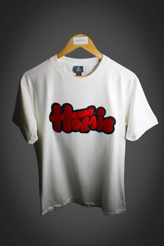 Montx Men's Half Sleeve Round Neck T-shirt White Color - Regular Fit