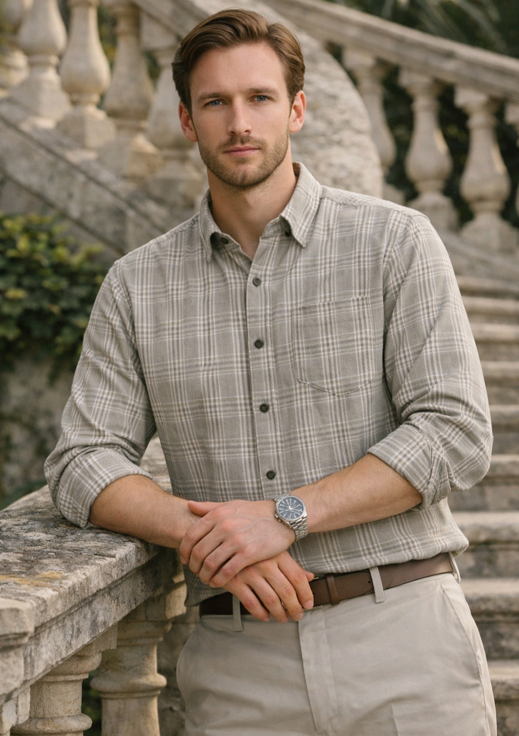 Montx Men’s Full-Sleeve Casual Shirt – Checkered Pattern - Montx The Clothing Brand