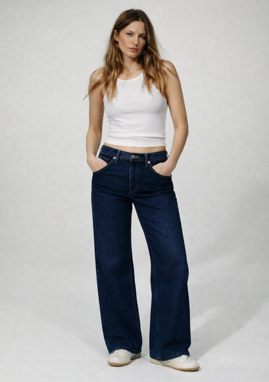 Montx Women's  Denim Jeans Straight Fit - Royal Blue - Montx The Clothing Brand