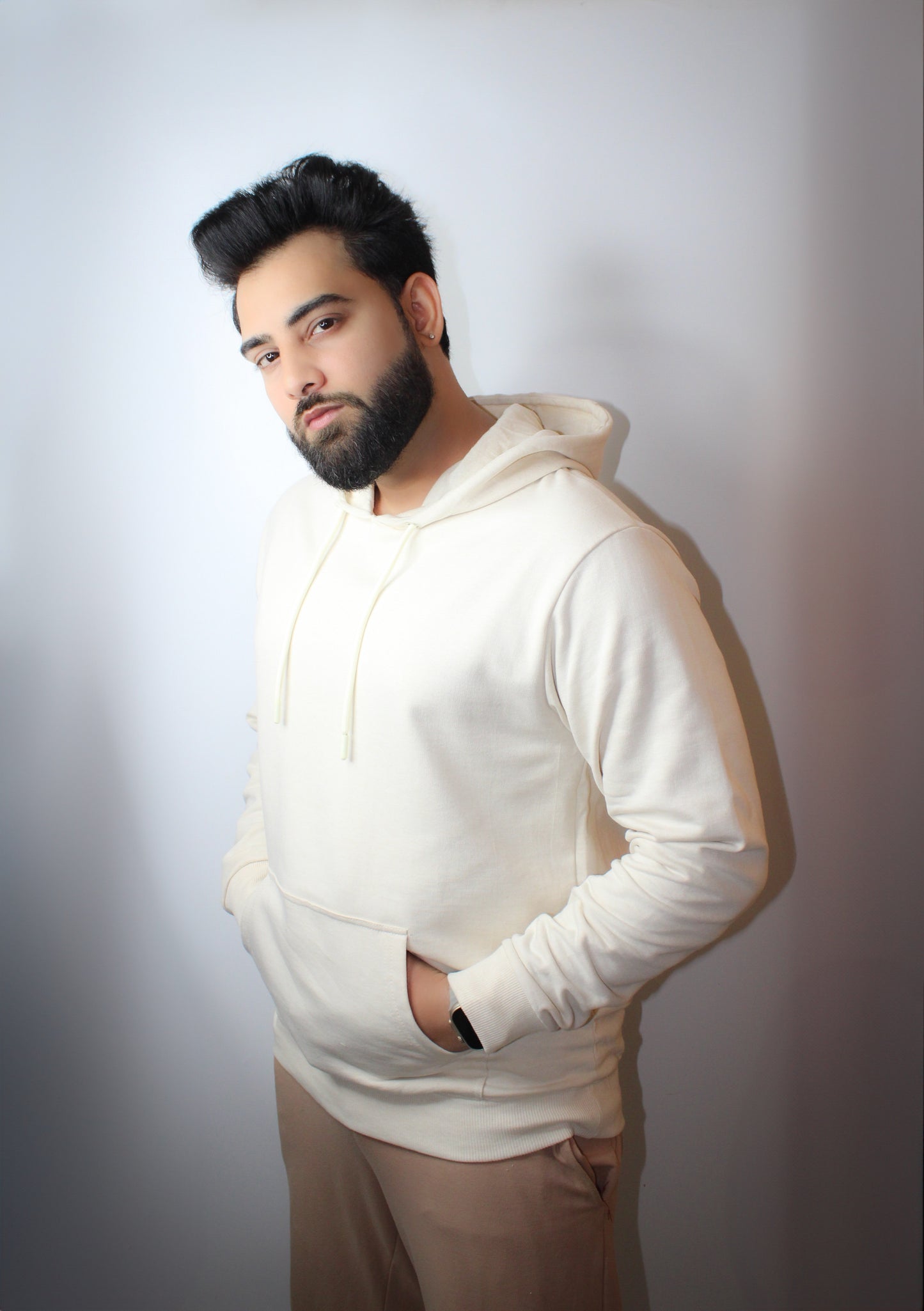 Montx Lightweight Basic Hoodie – Off White Color