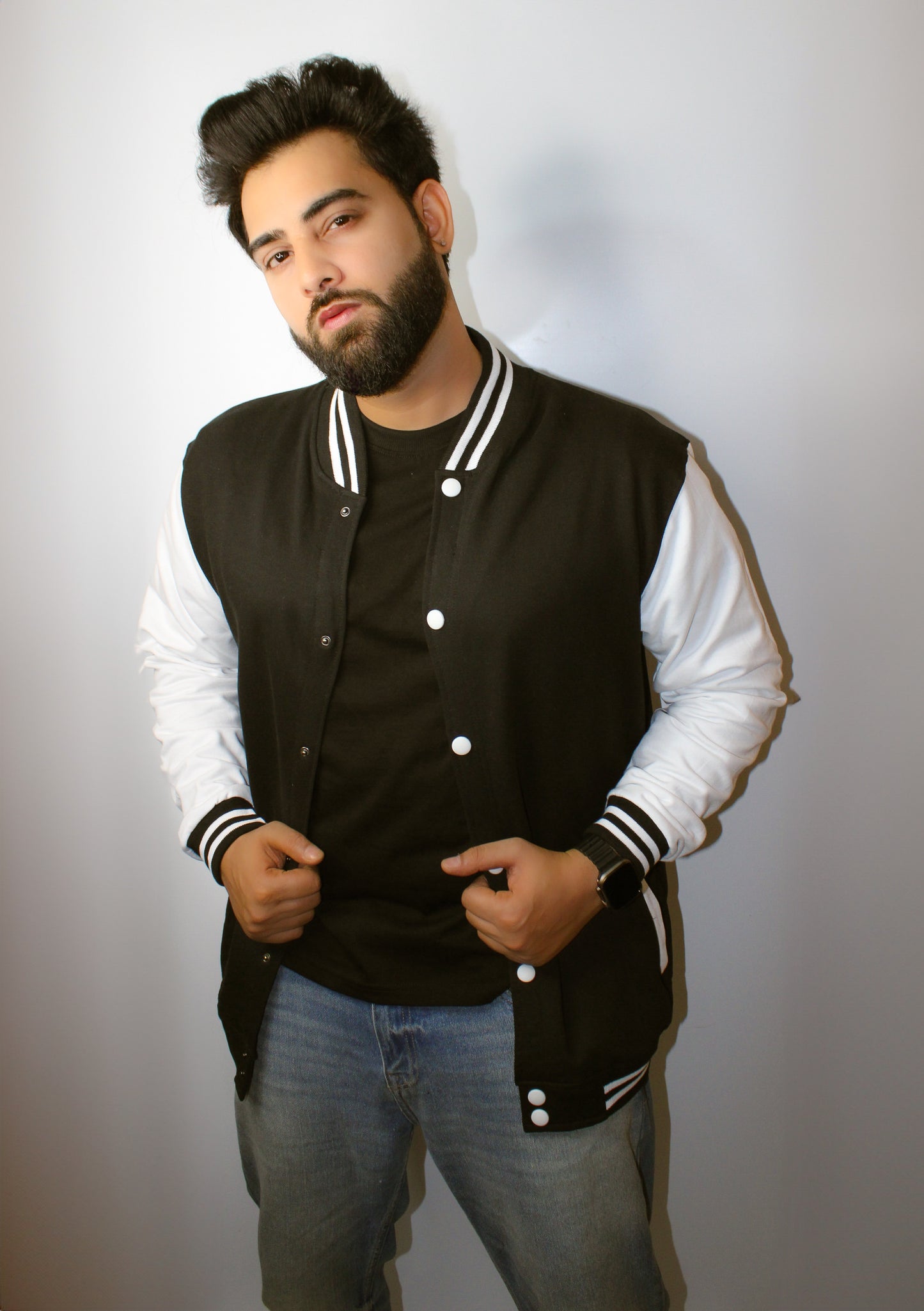 Montx Classic Varsity Jacket – Black Edition