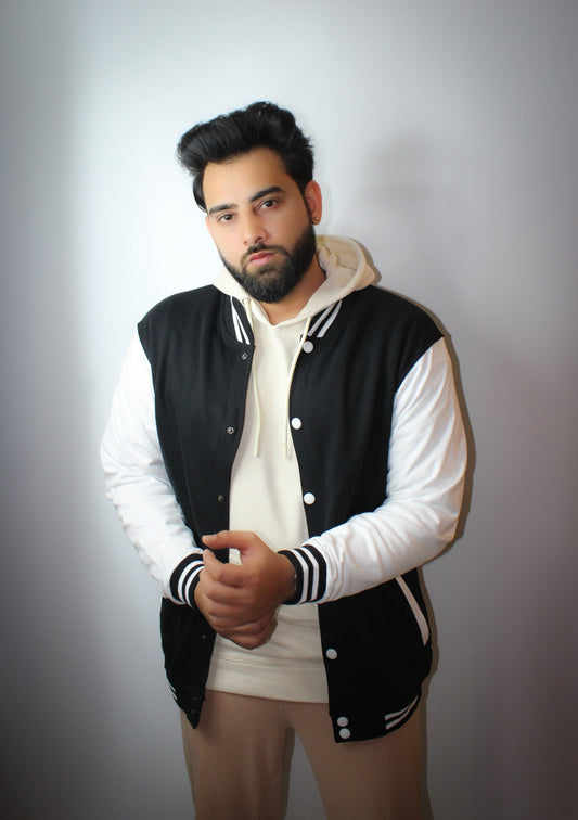 Montx Classic Varsity Jacket – Black Edition - Montx The Clothing Brand
